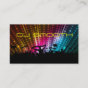 Tarjeta de la visita de DJ