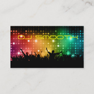 Tarjeta de la visita de DJ