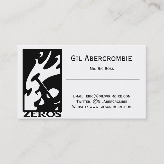 Tarjeta de la visita de Gil (paquete de 100) (Anverso)