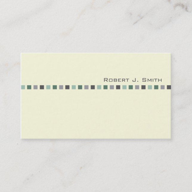 Tarjeta de la visita de los hombres modernos (Anverso)