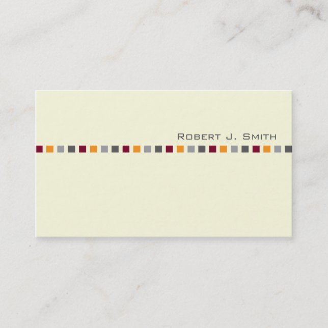 Tarjeta de la visita de los hombres modernos (Anverso)