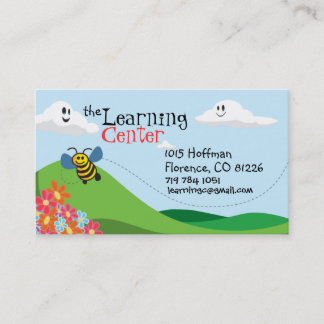 Tarjeta de la visita de los niños