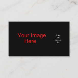 Tarjeta de la visita del artista