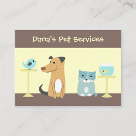 Tarjeta de la visita del canguro del mascota