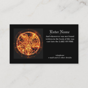 tarjeta de la visita del diablo