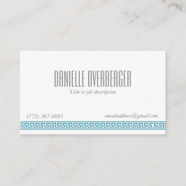 Tarjeta de la visita verde azulada de las mujeres