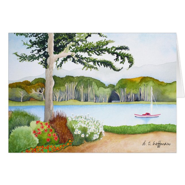 Tarjeta de la vista lateral de la bahía (Anverso (Horizontal))