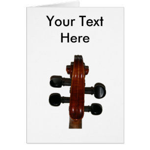 Tarjeta de la voluta del violín