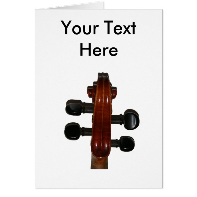 Tarjeta de la voluta del violín (Frente)