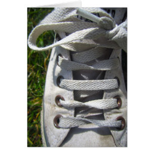 Tarjeta de la zapatilla de deporte