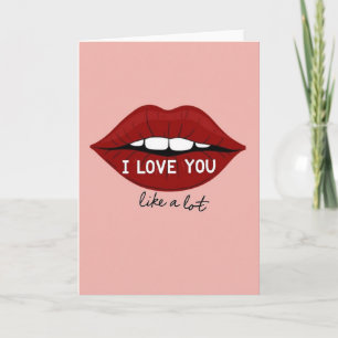 Tarjeta de Labios Te Amo Mucho