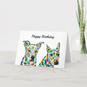 Tarjeta de laboratorio de Shephard Shar Pei y Pitb