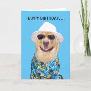 Tarjeta de laboratorio/perro divertida para el hom