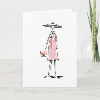 Tarjeta de Lady off to Lunch