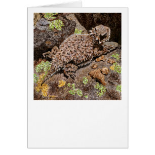 Tarjeta de lagarto para cuernos