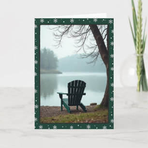 Tarjeta de Lago Navideño Brumoso