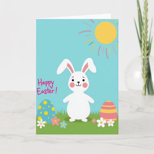 Tarjeta de Lagomorfo Feliz Primavera (Anverso)