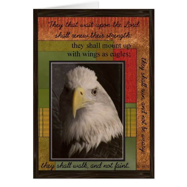 Tarjeta de las alas de Eagle (Frente)