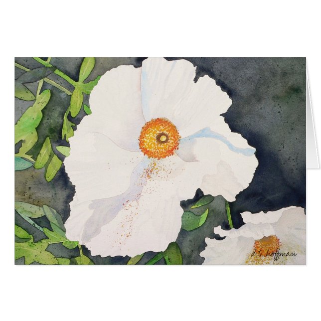 Tarjeta de las amapolas de Matildja (Anverso (Horizontal))