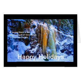 Tarjeta de las cataratas doradas - Tarjeta de vaca