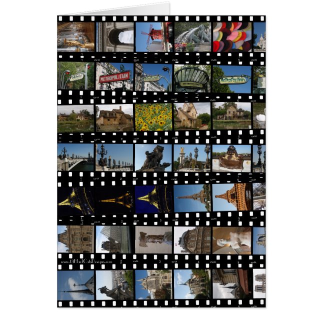 Tarjeta de las colecciones de París (Frente)