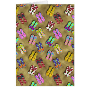 Tarjeta de las colecciones del flip-flop