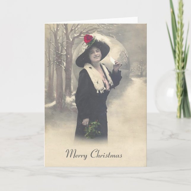 Tarjeta de las Felices Navidad (Anverso)