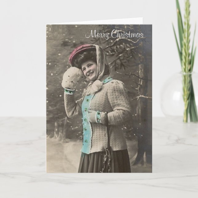 Tarjeta de las Felices Navidad (Anverso)