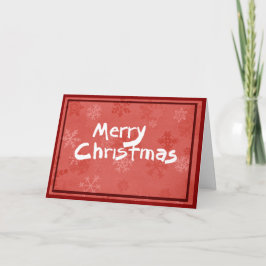 Tarjeta de las Felices Navidad con el modelo rojo