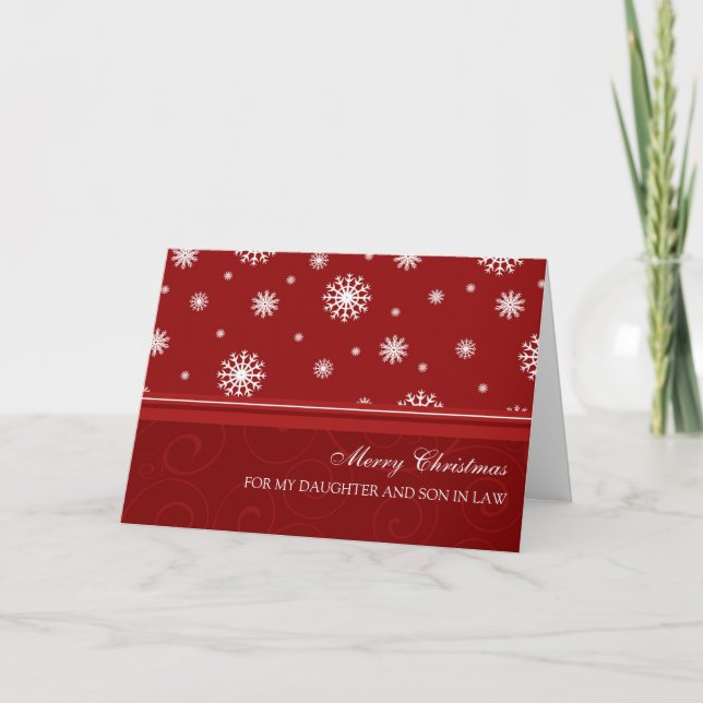 Tarjeta de las Felices Navidad de la hija y del (Anverso)