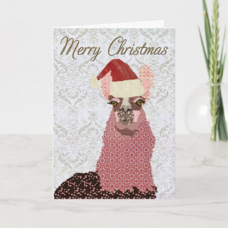 Tarjeta de las Felices Navidad de la llama del