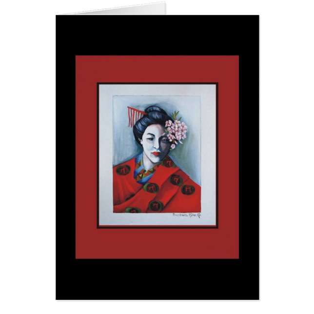 Tarjeta de las flores de cerezo (Frente)