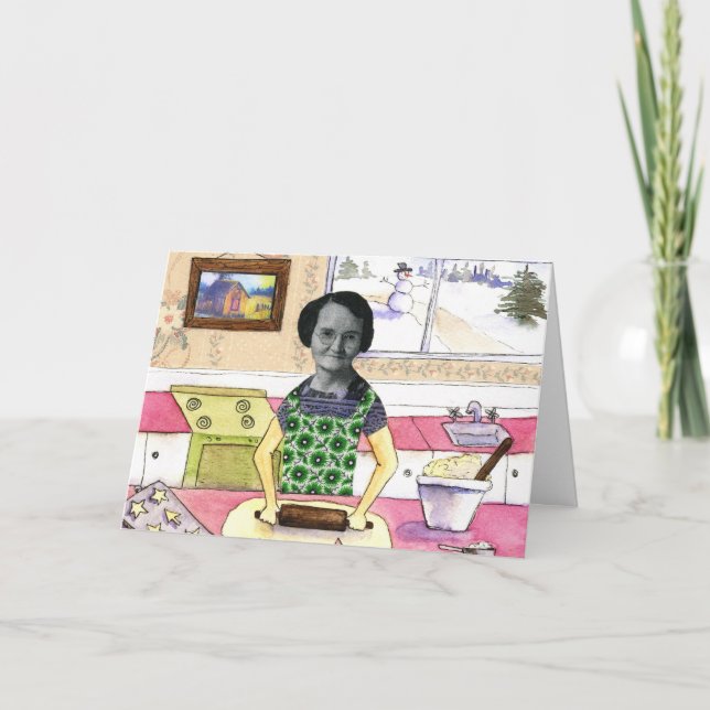 Tarjeta de las galletas de azúcar de la hornada (Anverso)