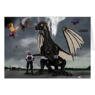 Tarjeta de las guerras del dragón del vapor