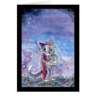 Tarjeta de las luciérnagas