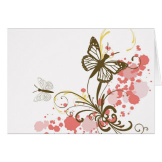 Tarjeta de las mariposas