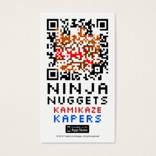 Tarjeta de las pepitas QR de Ninja