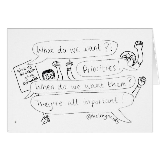 Tarjeta de las prioridades (Anverso (Horizontal))