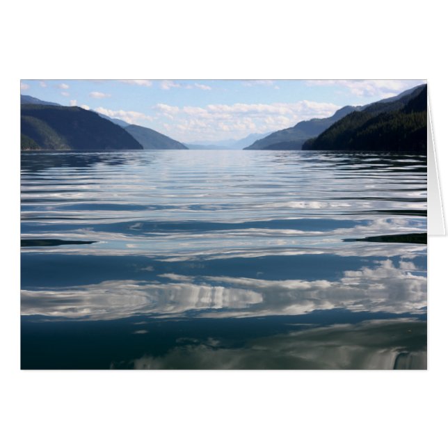 Tarjeta de las reflexiones del lago (Anverso (Horizontal))