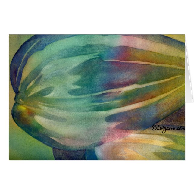 Tarjeta de las semillas de girasol del arco iris (Anverso (Horizontal))