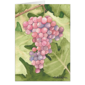 Tarjeta de las uvas de Cabernet