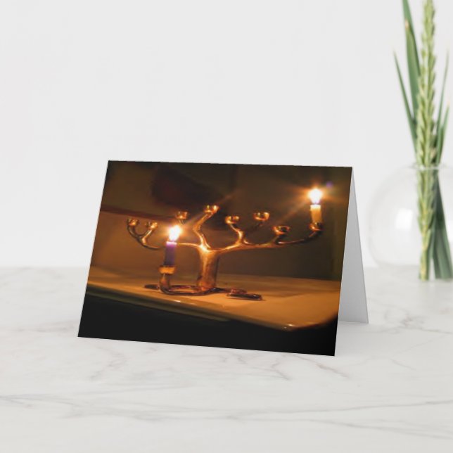 Tarjeta de las vacaciones de invierno: "encienda (Anverso)