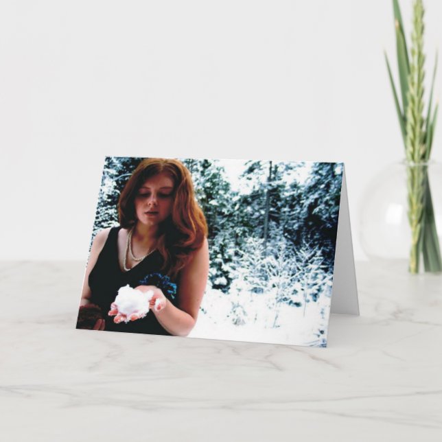 Tarjeta de las vacaciones de invierno: "Magia por (Anverso)