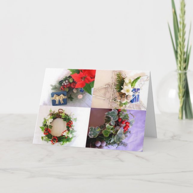 Tarjeta de las vacaciones de invierno: "Nunca (Anverso)