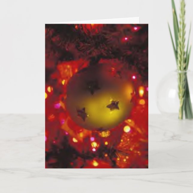 Tarjeta de las vacaciones de invierno: "Un (Anverso)