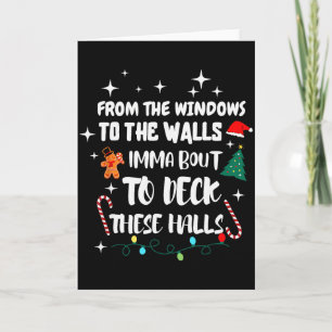 Tarjeta De las ventanas a las paredes Estoy a punto de dec