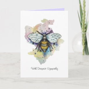 Tarjeta De Lavado De Abeja Y Arcoiris