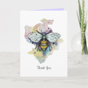 Tarjeta De Lavado De Abeja Y Arcoiris
