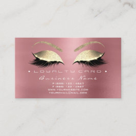 Tarjeta de Lealtad 6 Belleza Lantea Rosa Oro Rosa