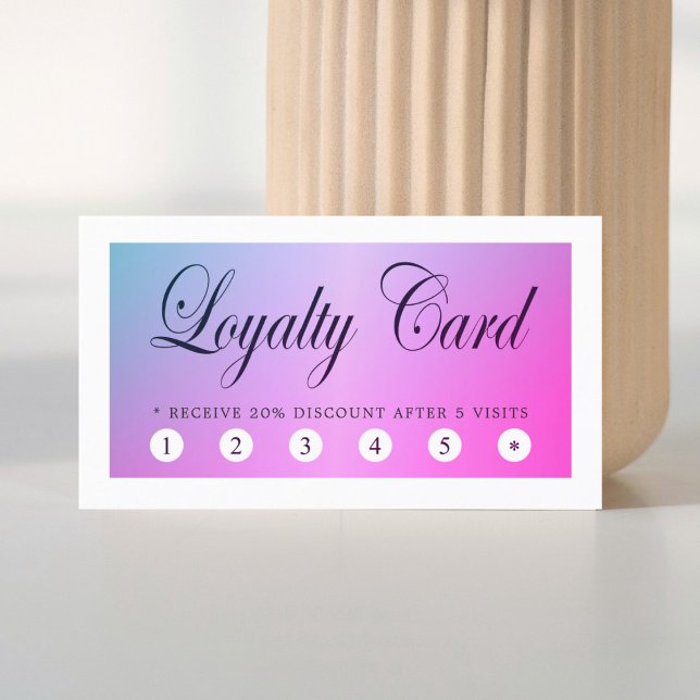 Tarjeta de Lealtad de Belleza Colorida Moderna (Subido por el creador)